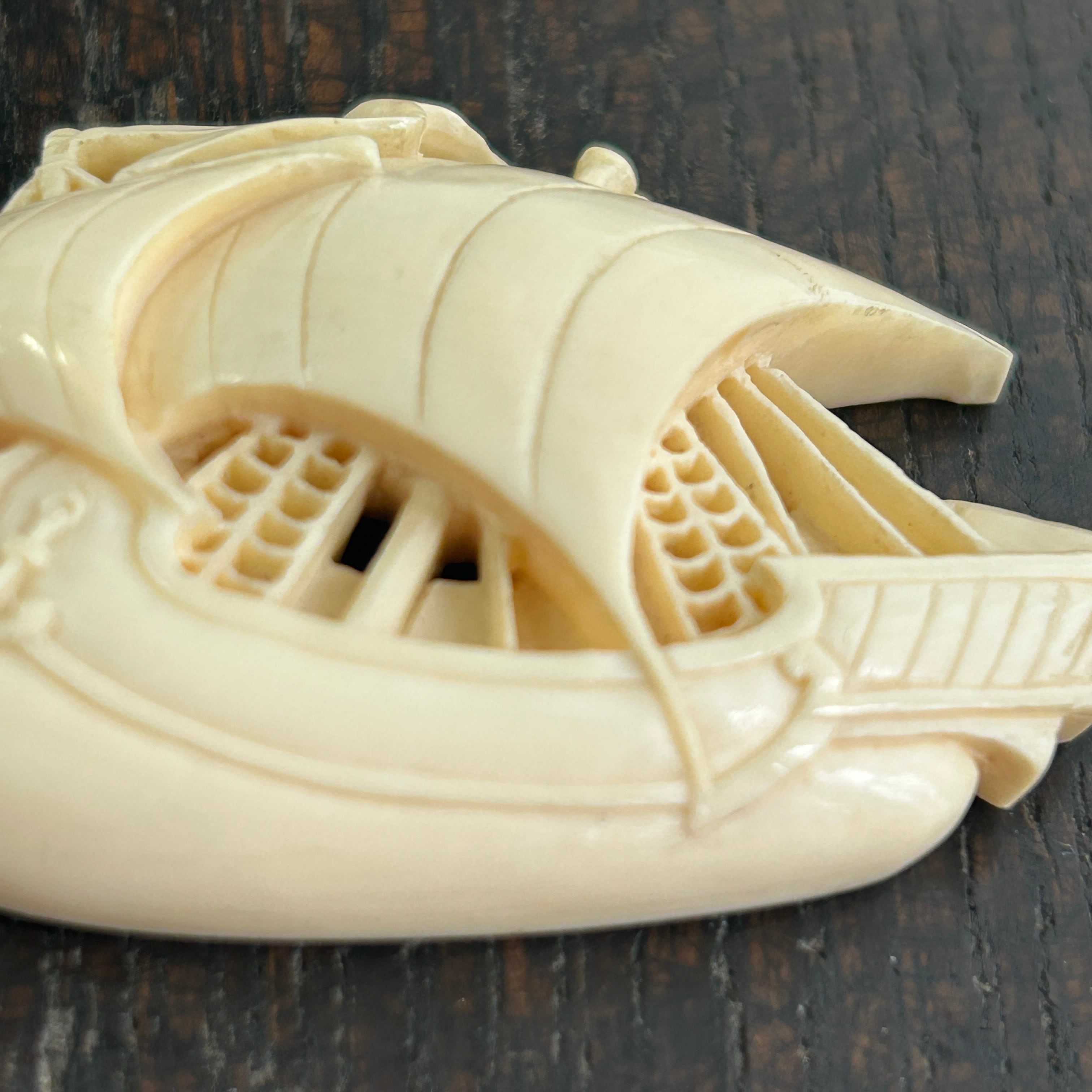 鯨　歯　鯨歯　キセル　貴重　アンティーク 鯨歯HOOK WL-87 | Ocean's Bone Carvings