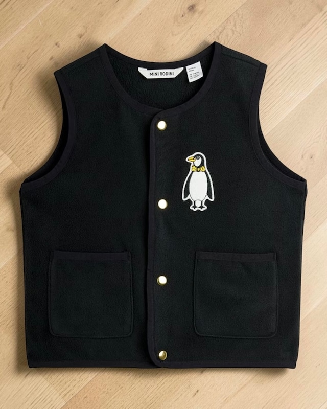 【mini rodini BABY】PENGUIN MICROFLEECE VEST
