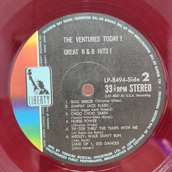 The Ventures / The Ventures Today! Great R & B Hits [LP-8494] - 画像5