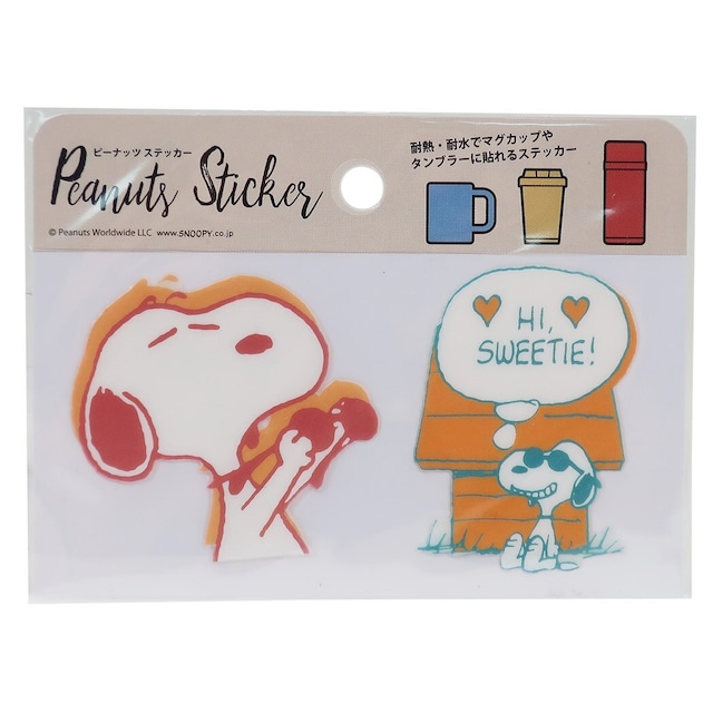 スヌーピー 耐熱耐水ステッカー Sweetie Tbox Chara