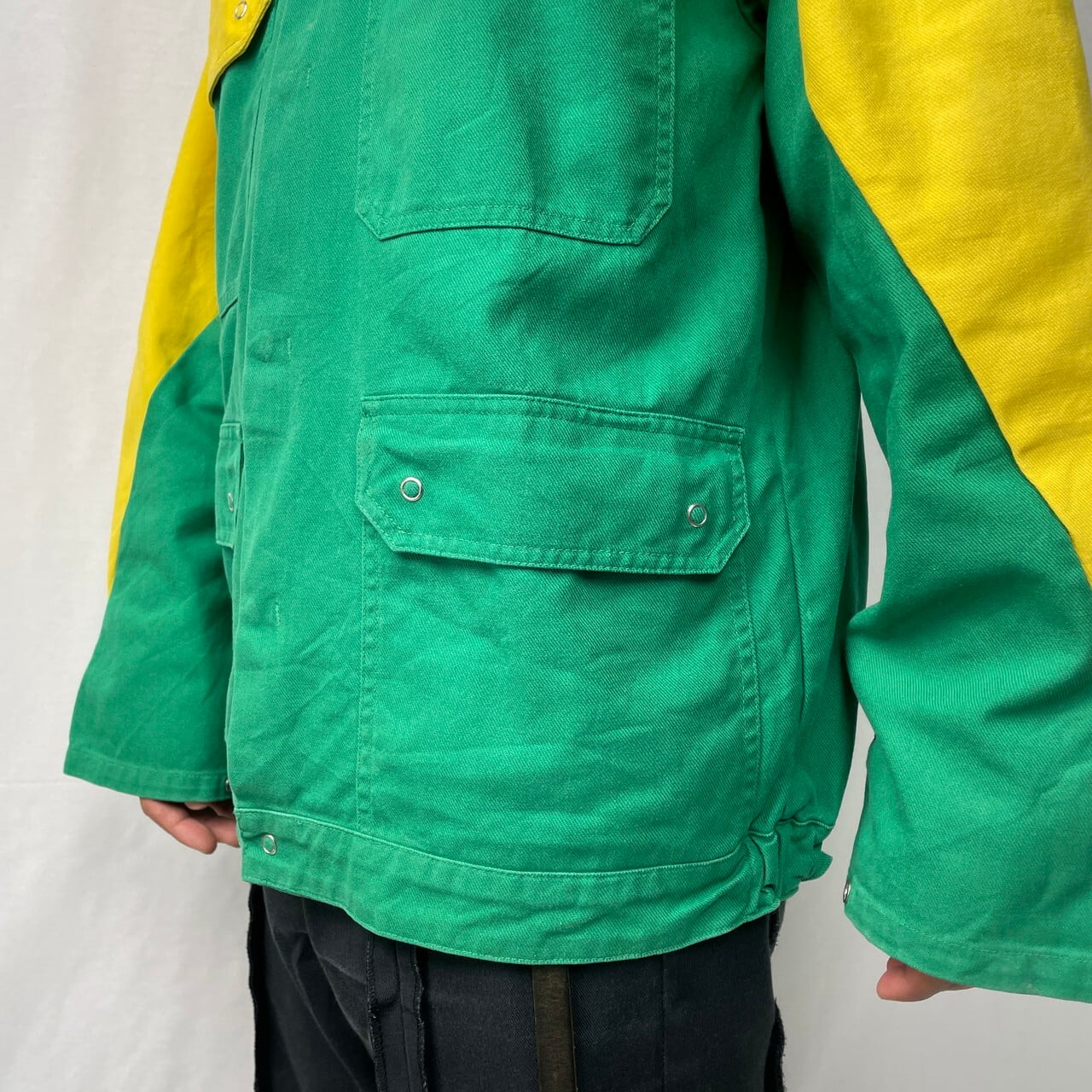 F.T.B. SCREG ユーロ バイカラー フレンチワークジャケット メンズL-XL