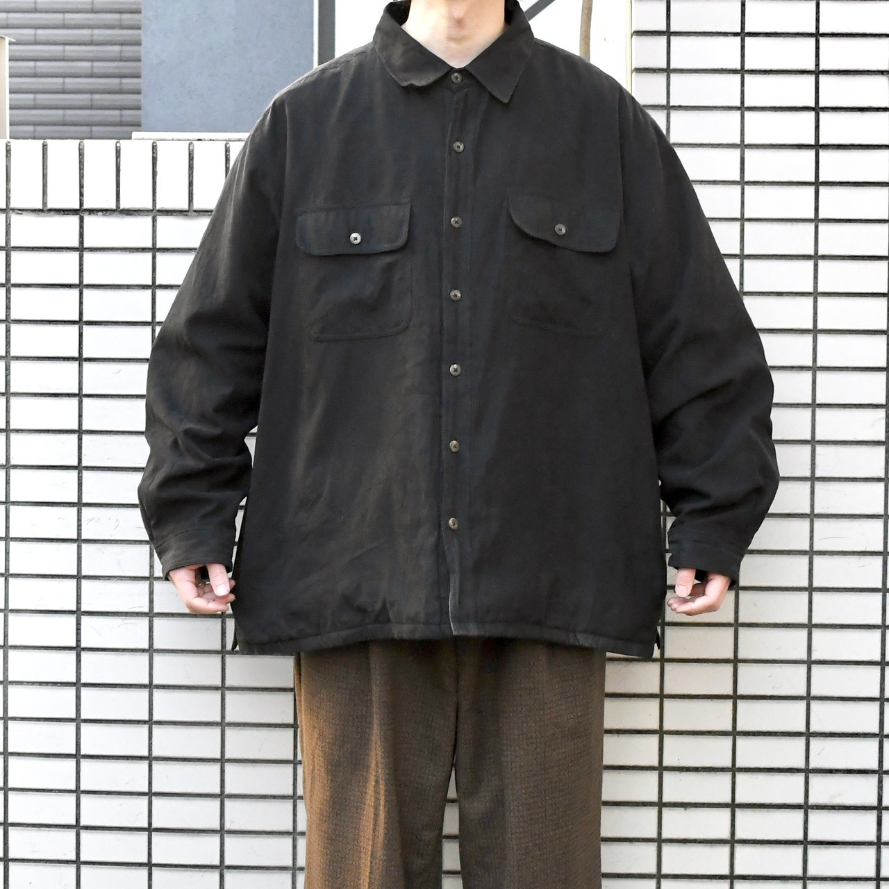 weather proof fleece lining fake suede shirt jacket