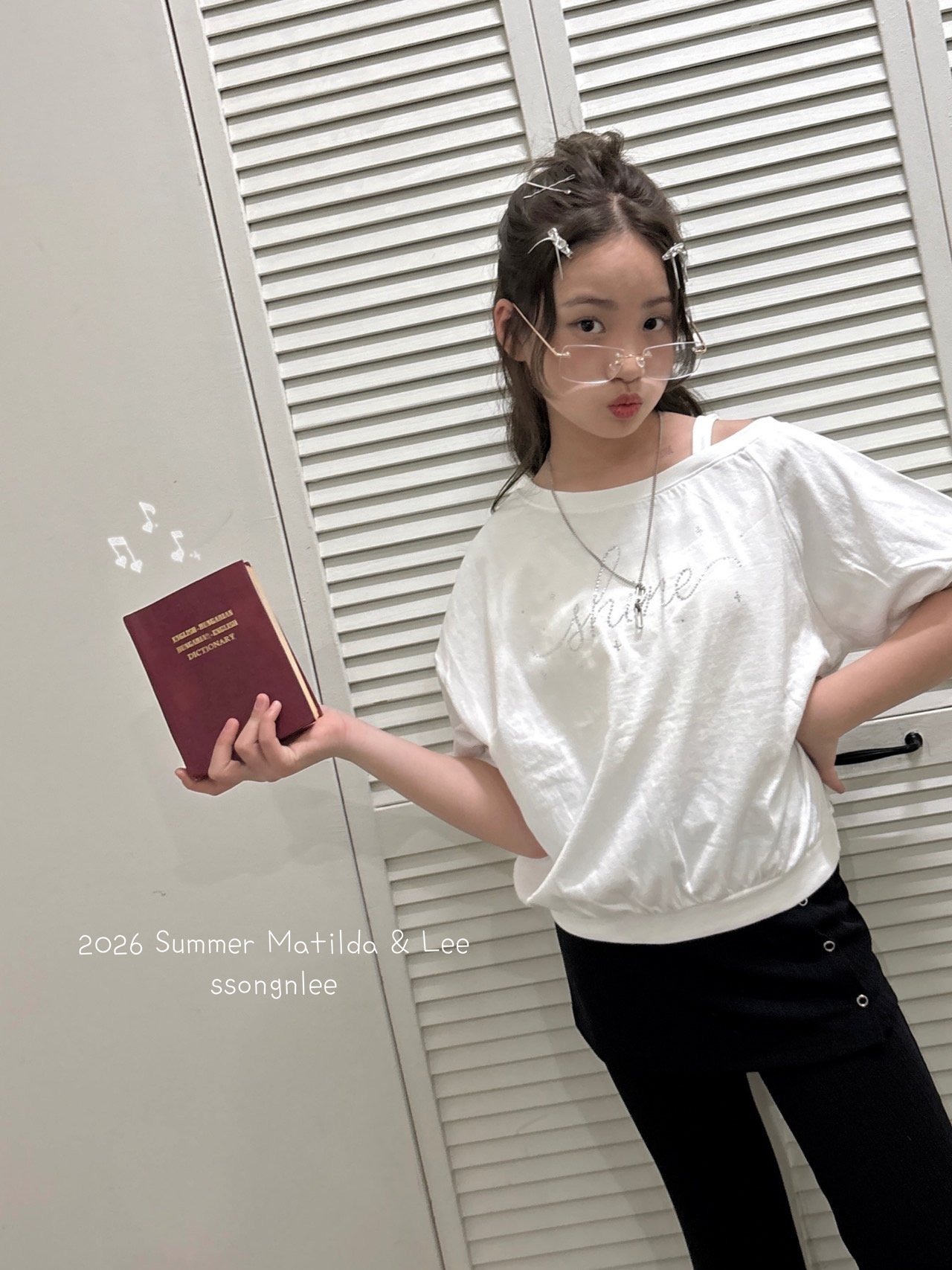 [Matilda&Lee] Cubic Lettering Tee / [마틸다앤리] 큐빅레터링티