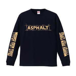 アスファルト(ASPHALT)  PERFECT CIRLE  LONG SLEEVE Tシャツ　 asp-015
