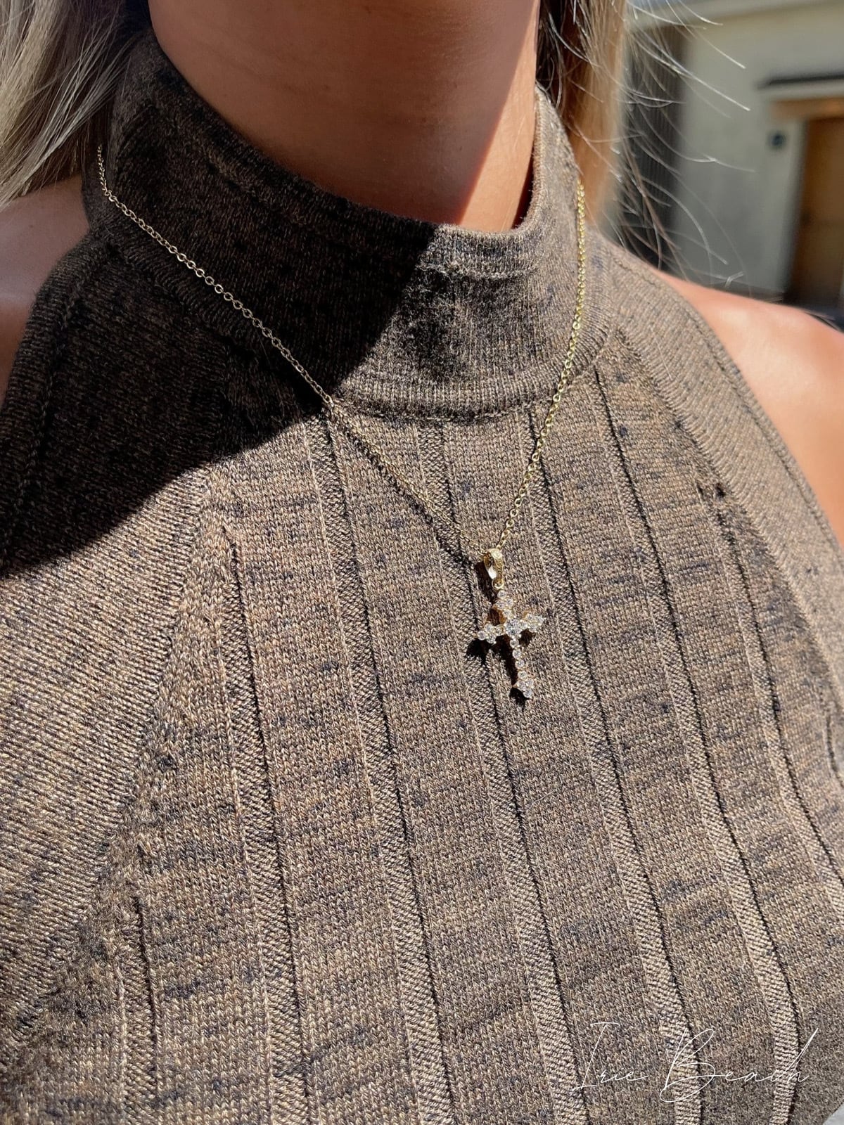 zirconia cross necklace | IRIEBEACH