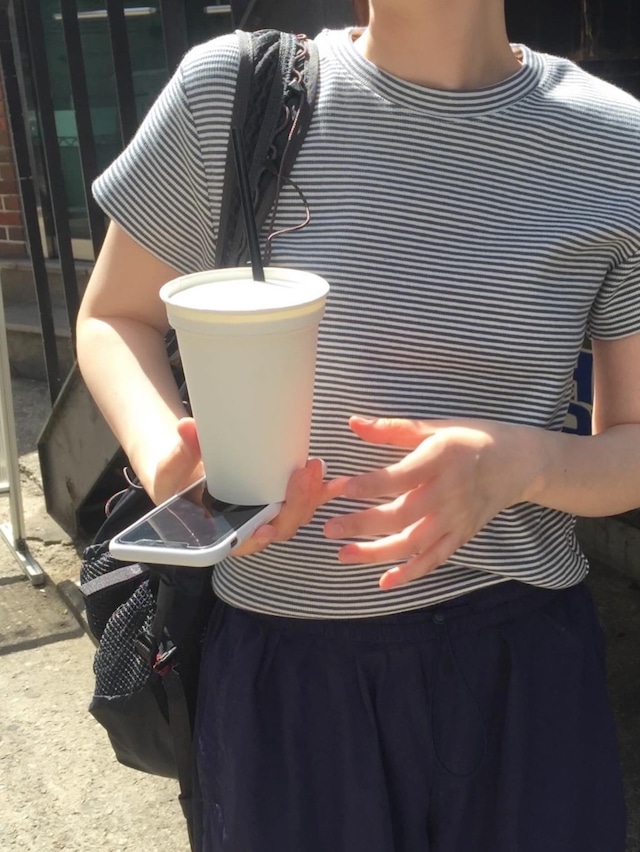 (予約) taffeta / Steady stripe tee 3color