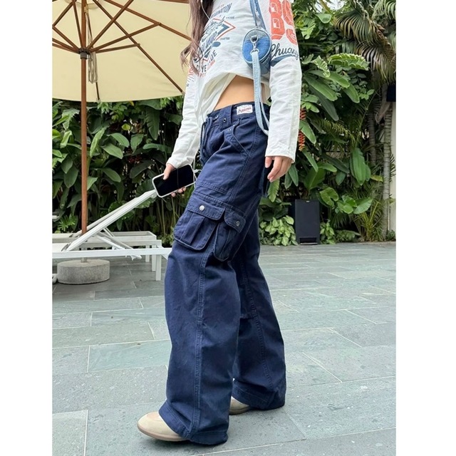 ドロストユーティリティストレートカーゴパンツ 2col R02719