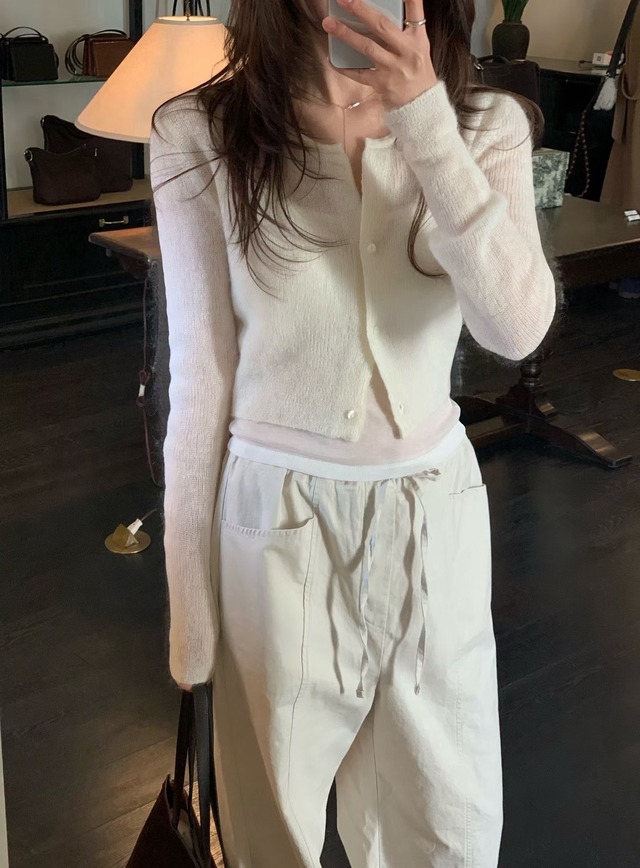 (予約) vegetable / Elle cardigan 2color