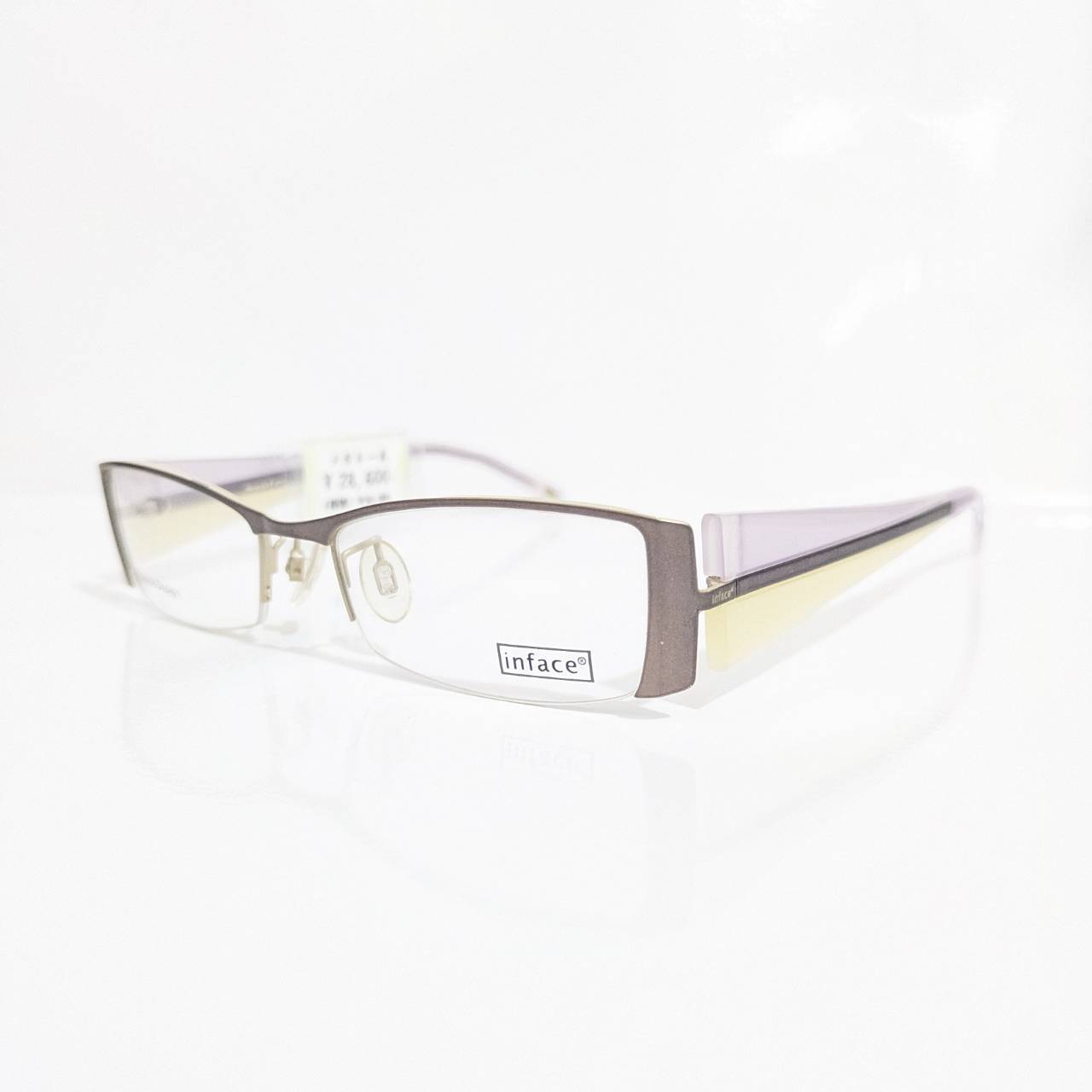【inface】スクエアナイロールフレーム グレージュ
