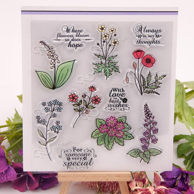 シリコン スタンプ  花々