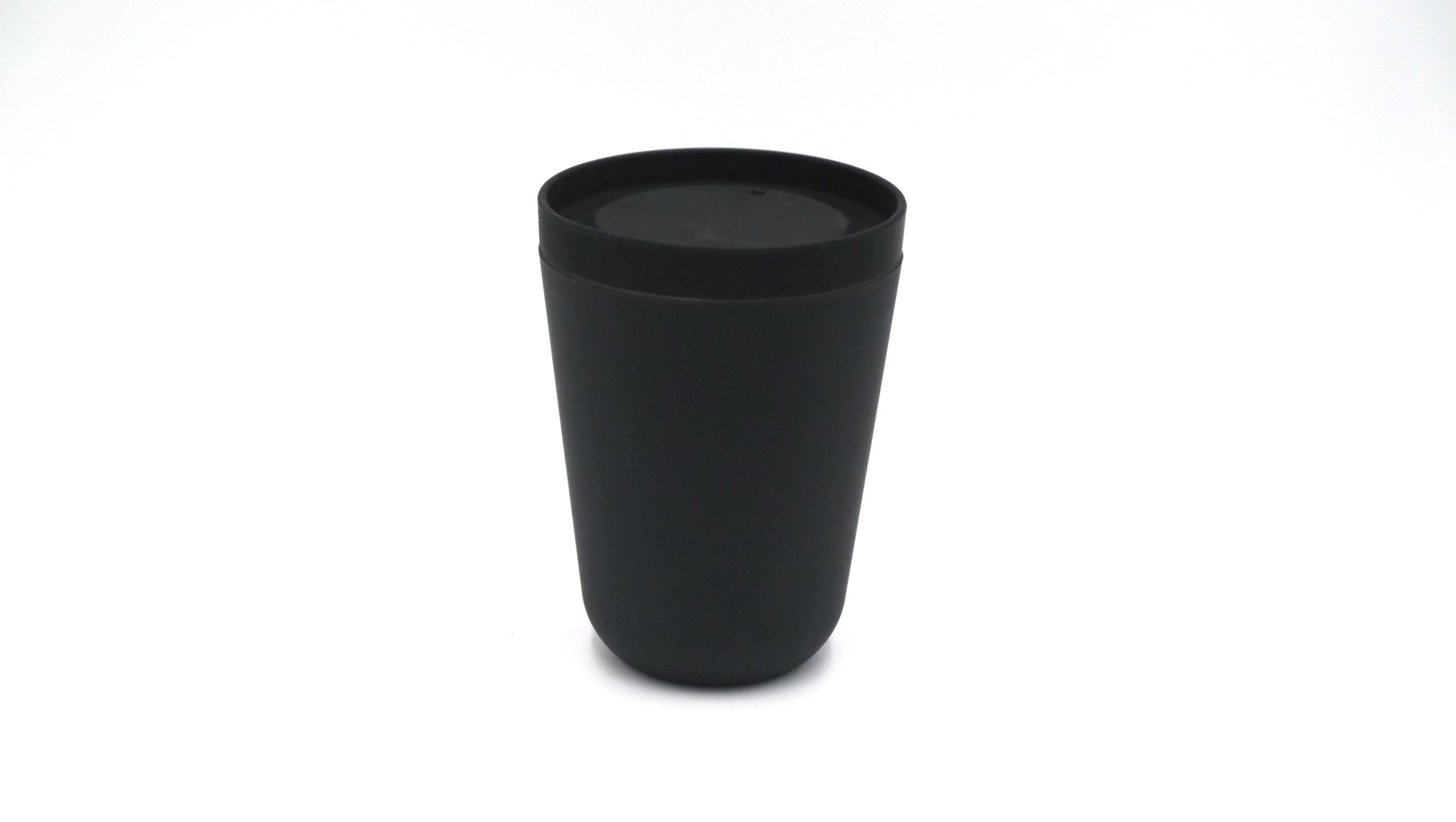 PAPLUSスタッキングタンブラーブラック ウィズシリコーンリッド