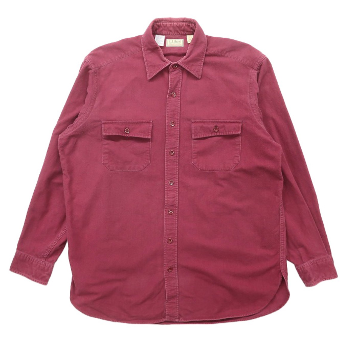 古着 80年代 USA製 エルエルビーン L.L.Bean コットンシャツ 長袖 