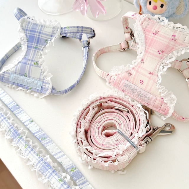 floral lace harness & leash set