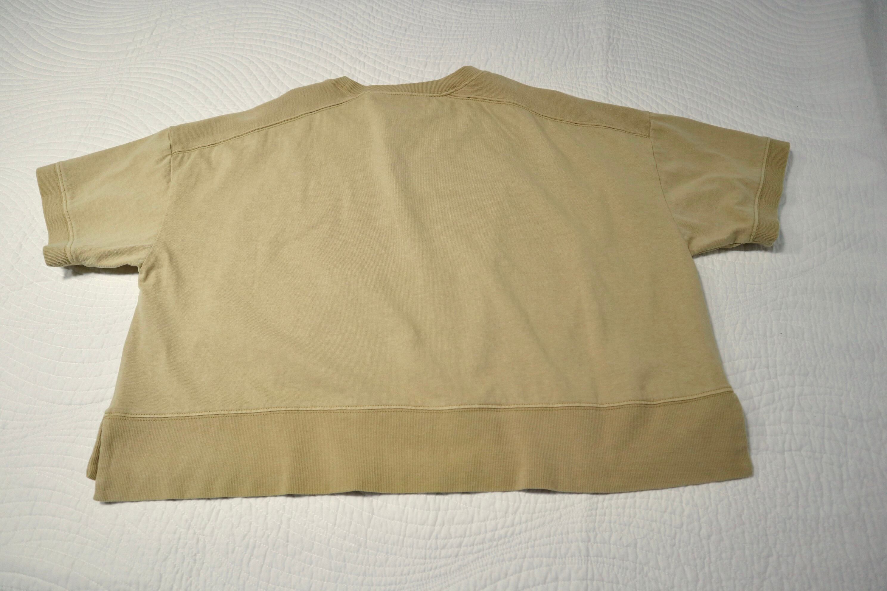 NEW！製品染めショート丈ワイドクルー【12404-948-10】2024SS 