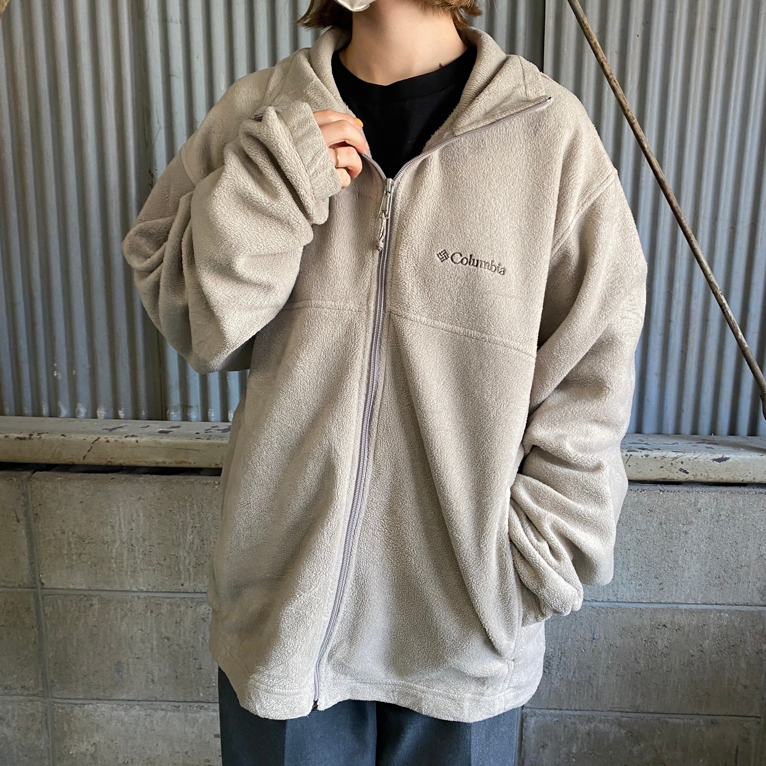Columbia コロンビア アウトドア フリースジャケット メンズM 古着 