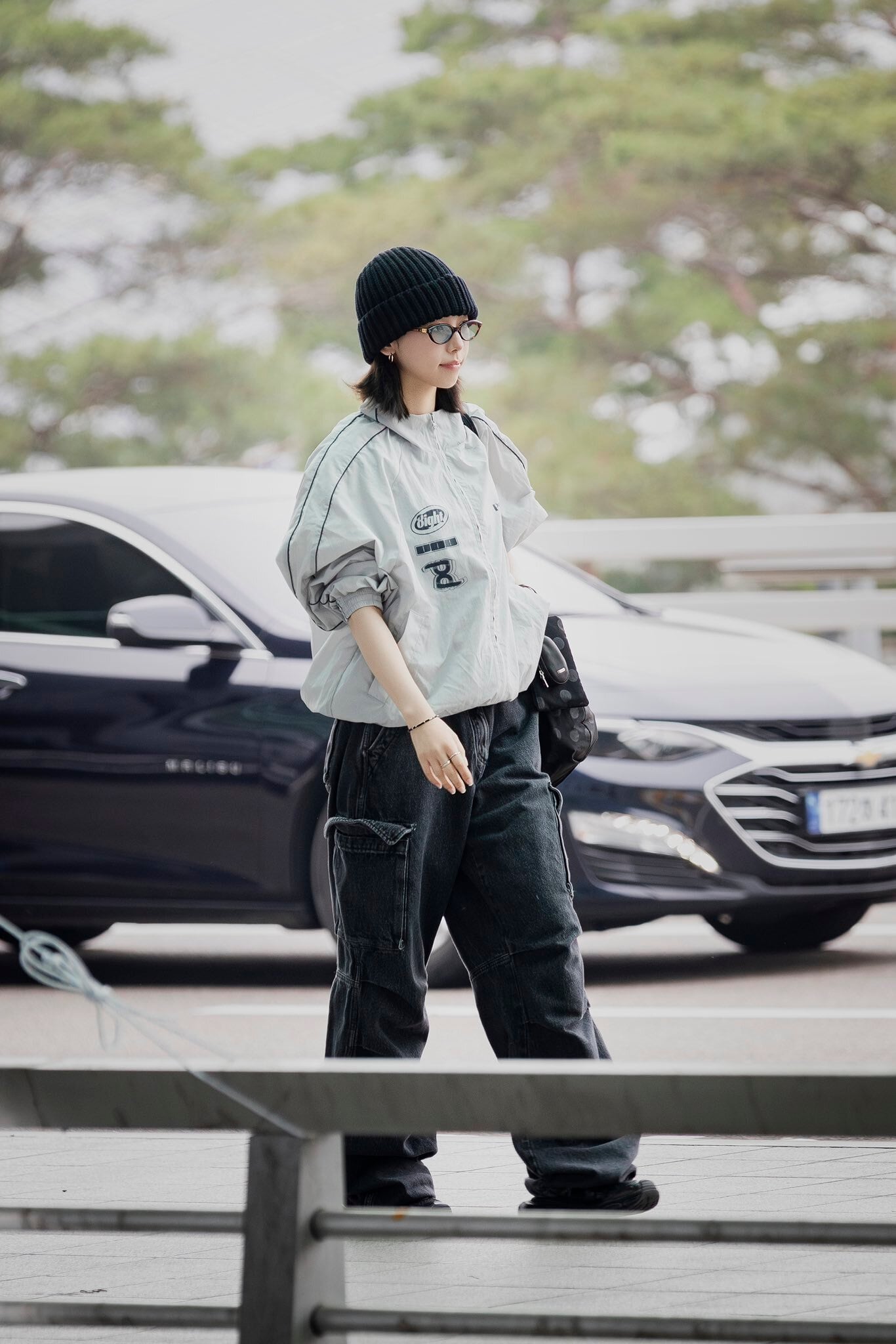 【aespaカリナ着用✨】 TRUE ムートンコート(黒) お値下げ交渉要検討! ☆aespa カリナ 着用!!【PO8】INFIN8 JACKET - GREY | もごつ