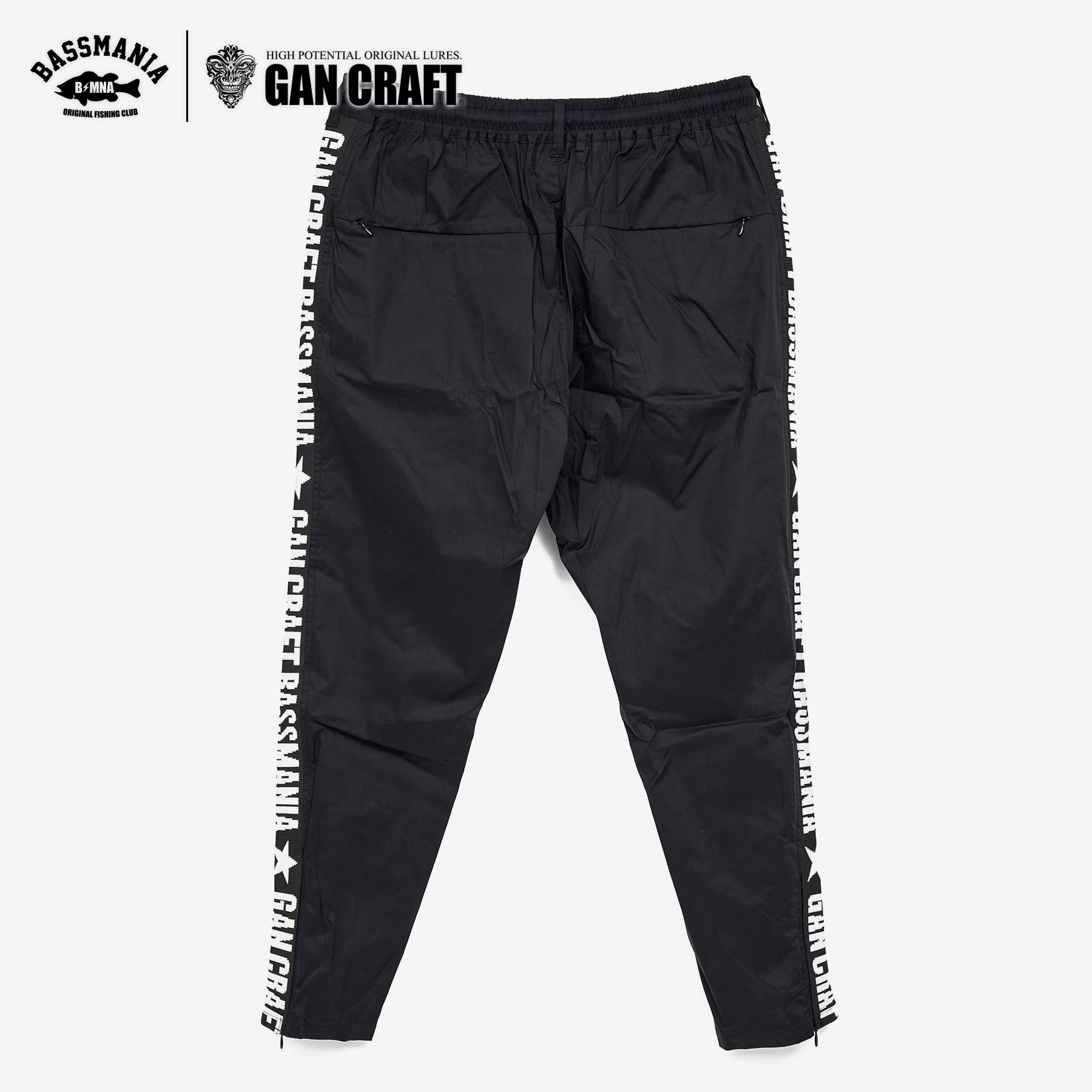 GANCRAFT×BASSMANIA】サイドリブ編みストレッチジョガーパンツ GANCRAFT×BASSMANIA】サイドリブ編みストレッチジョガーパンツ