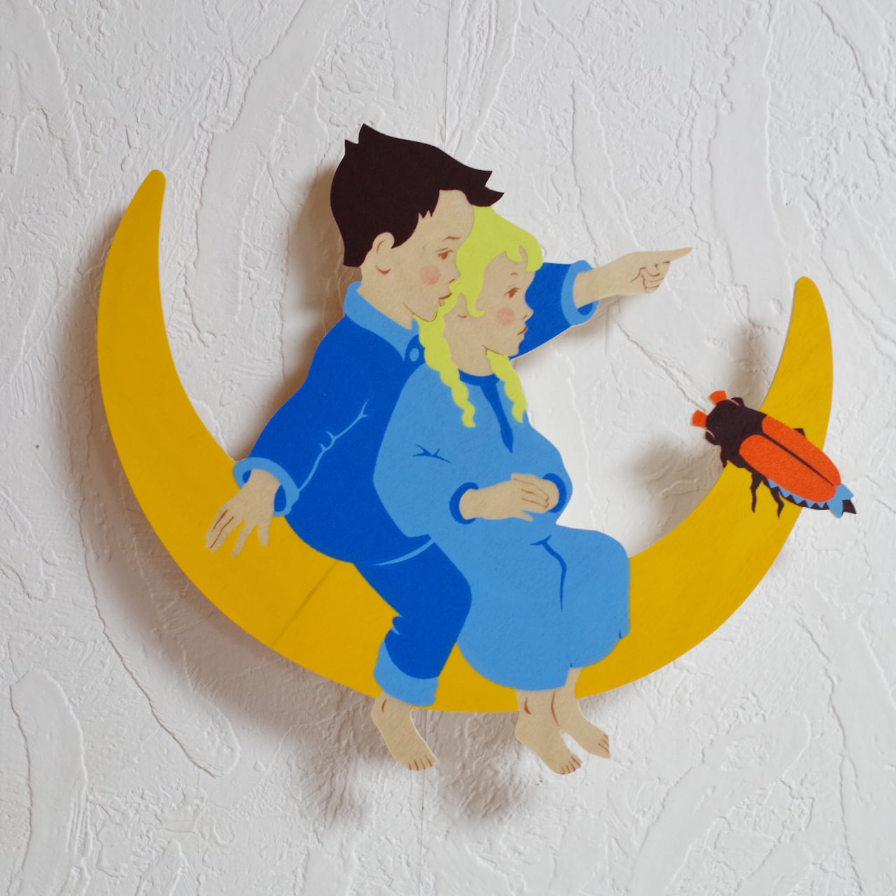 ドイツ　ヘラー社製　壁飾りオーナメント　子供部屋　木のおもちゃ　ニキティキ ヘラー 壁飾り6ケセット サンタ | 木のおもちゃ専門店 おもちゃ箱