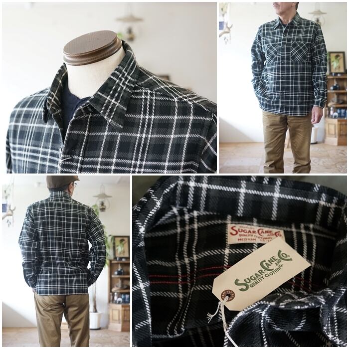 sugarcane シュガーケーン ワークシャツ ネルシャツ 29559 東洋
