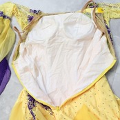 社交ダンス 衣装 スタンダードドレス ドレス ワンピース パーティドレス デモ 競技 ダンス パーティ 発表会 黄色 紫 グラデーション 上品 綺麗 パープル系 イエロー系 フォーマル ステージ衣装 ビビッドカラー ダンスパフォーマンス 発表会用 おしゃれ フェミニン ダンス衣装 イベント用