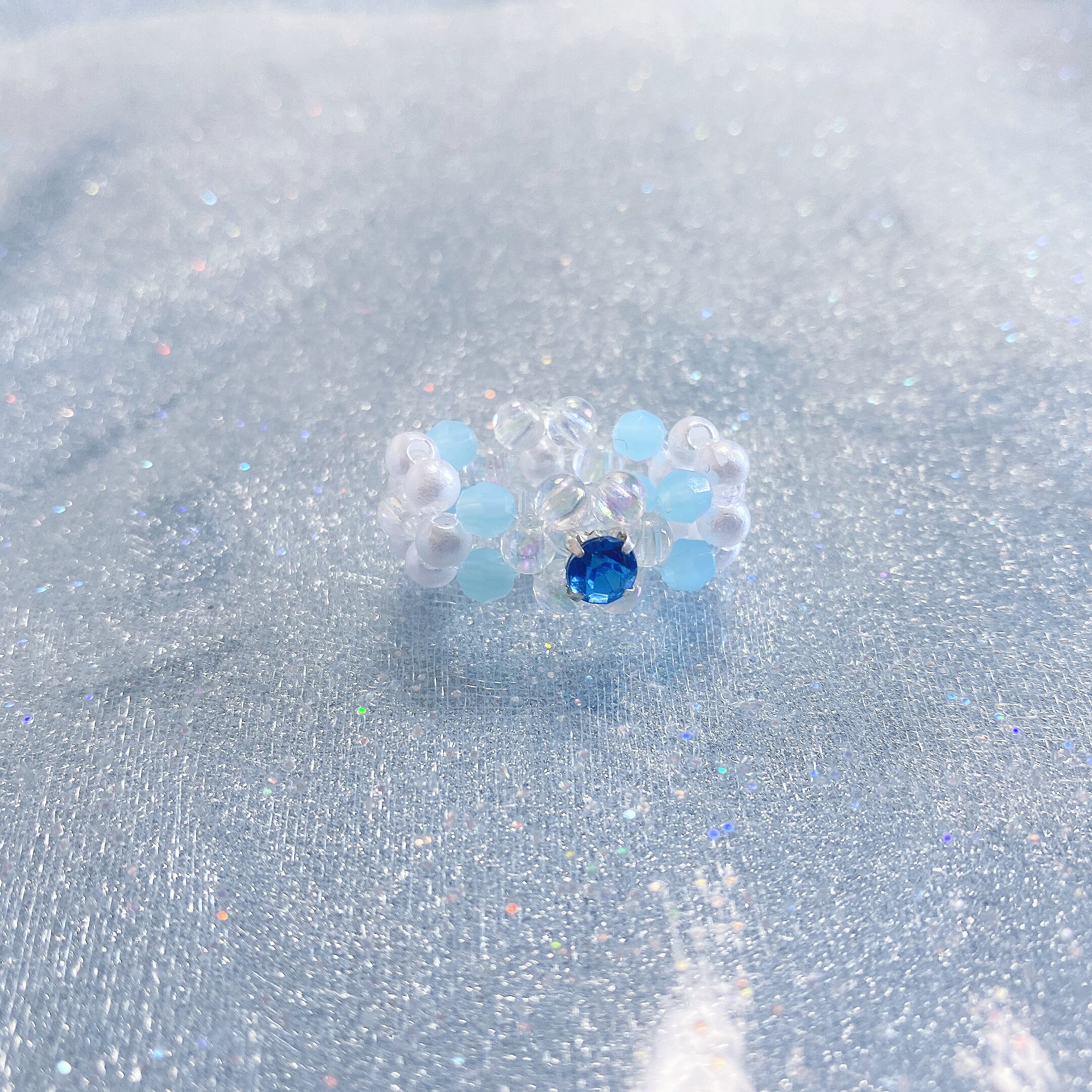 jewel ring (Blue)