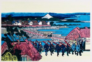 千住花街眺望ノ富士