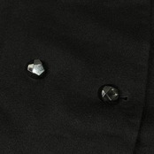 カシミヤ10% ESPRITCORE エスプリットコア ノーカラー コート M~L程度 /ブラック レディース