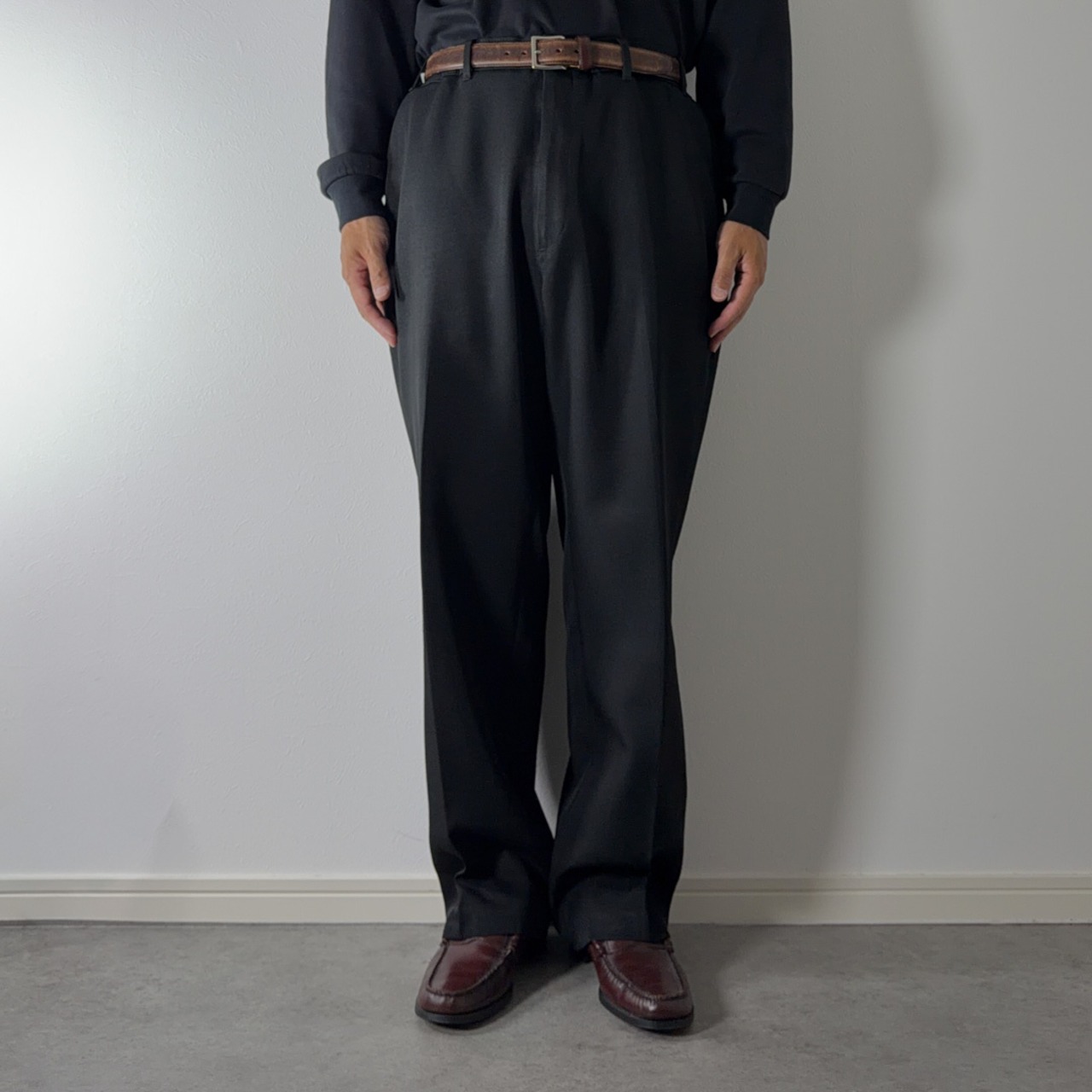 90s Levi's ACTION SLACKS BLACK [W37L29.5相当] 古着 - 13