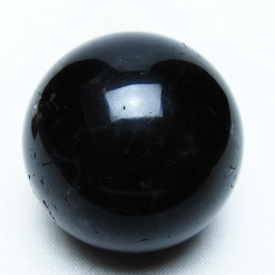 黒水晶 丸玉 36mm モリオン スフィア 置物 一点物 141-8265