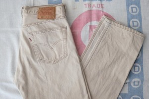 90's Levi's 501 cream-beige denim Pants "Made in CANADA"