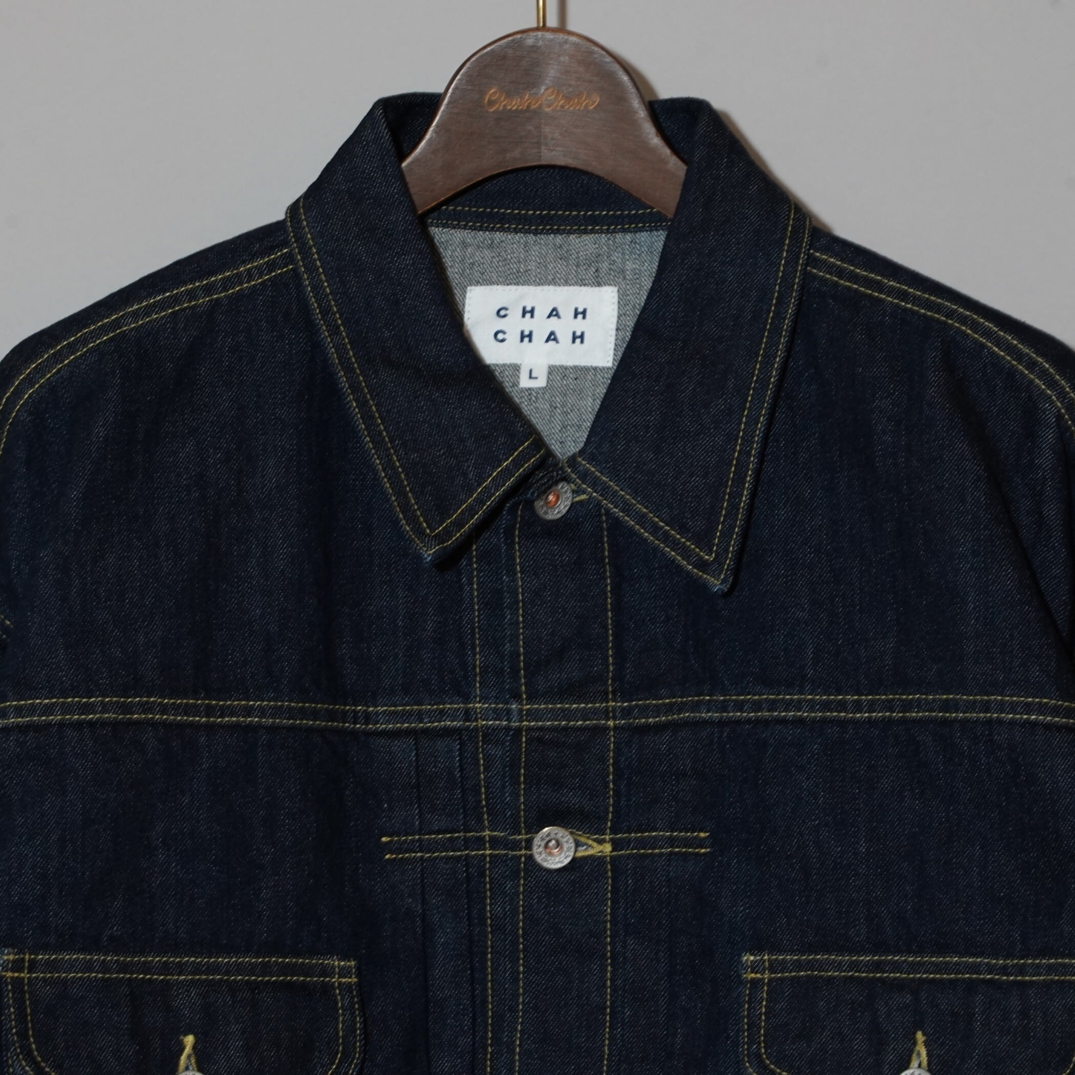 CC HAPPY DENIM TRUCKER JACKET -PLANE O.W- | ChahChah | 公式通販