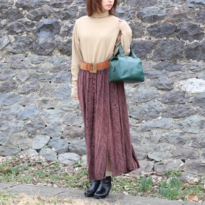 USA VINTAGE D&R EMBROIDERY LONG SKIRT/アメリカ古着刺繍ロングスカート