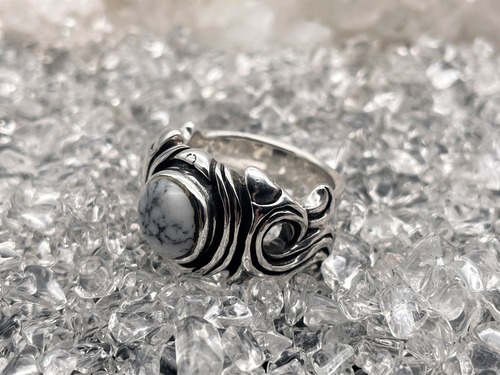 シルバーリング925（白トルコ石）