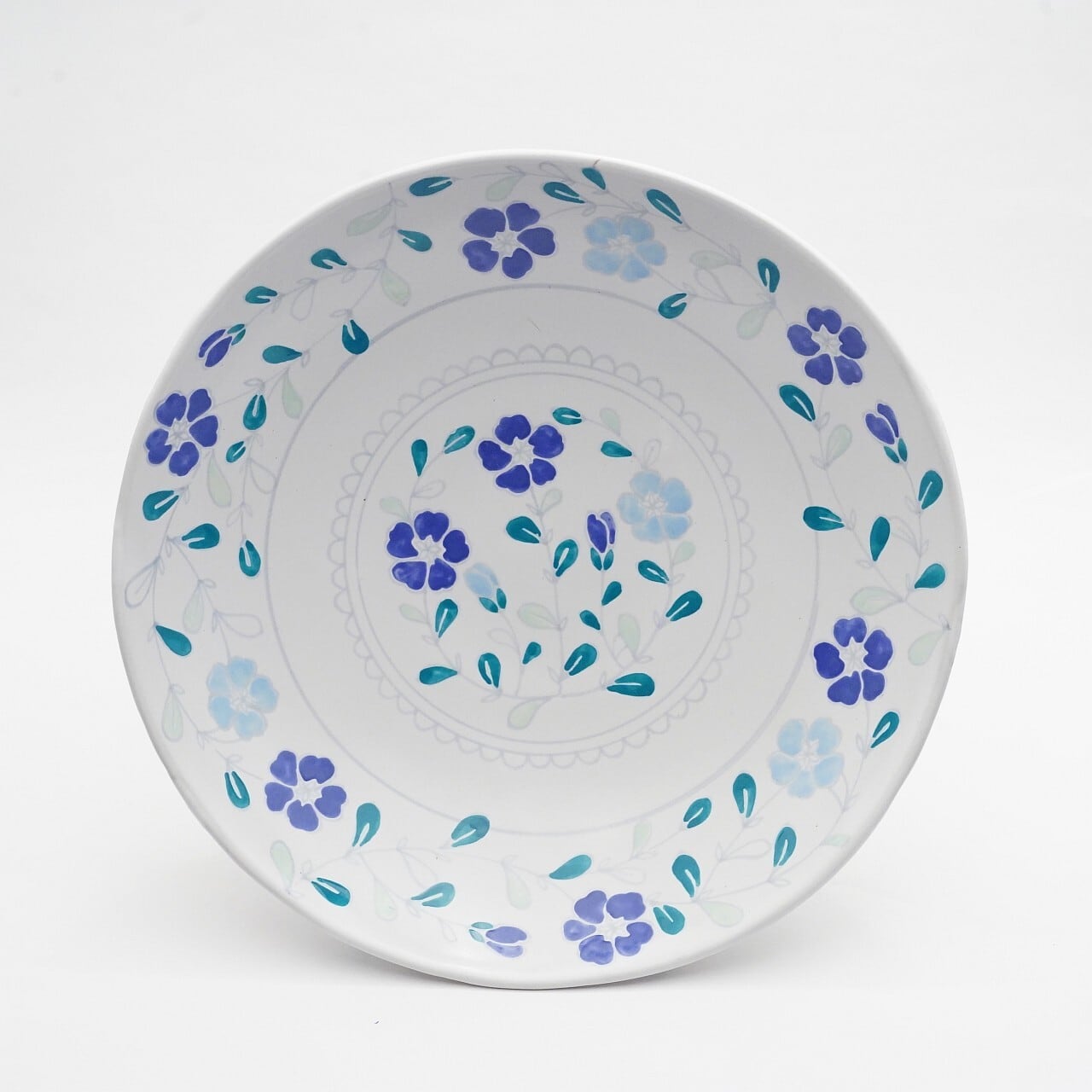 【木村扶由子】パスタ皿 アメリカンブルー 1-A