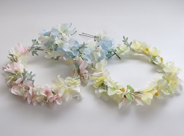 花かんむり＜ハーフバースデー＞ベビーピンクミニサイズ | hanaル