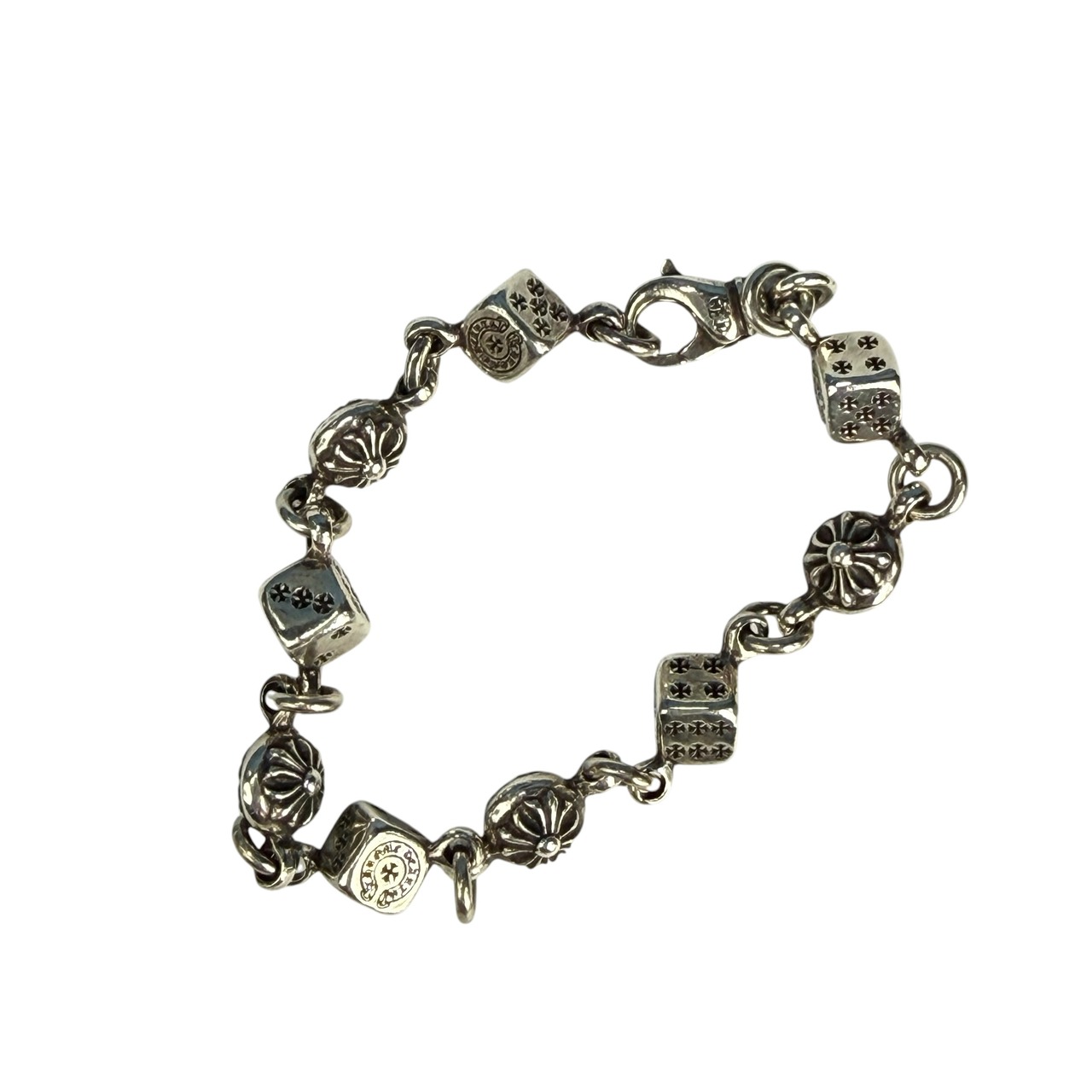 【CHROME HEARTS】クロムハーツ "ダイス＆クロスボール" ブレスレット