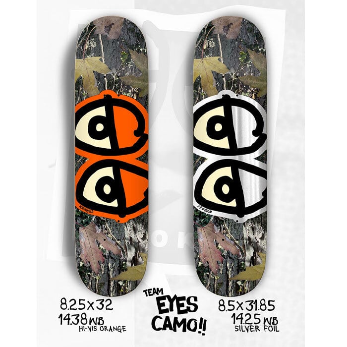 KROOKED TEAM EYES CAMO 8.06 8.25 8.5 inch デッキ スケートボード