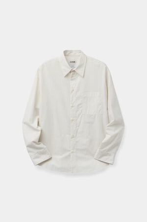 [COOR][WOMEN] Cut-Off Stripe Shirt (Ivory) 正規品 韓国ブランド 韓国通販 韓国代行 韓国ファッション クール クーア クアー 日本 店舗