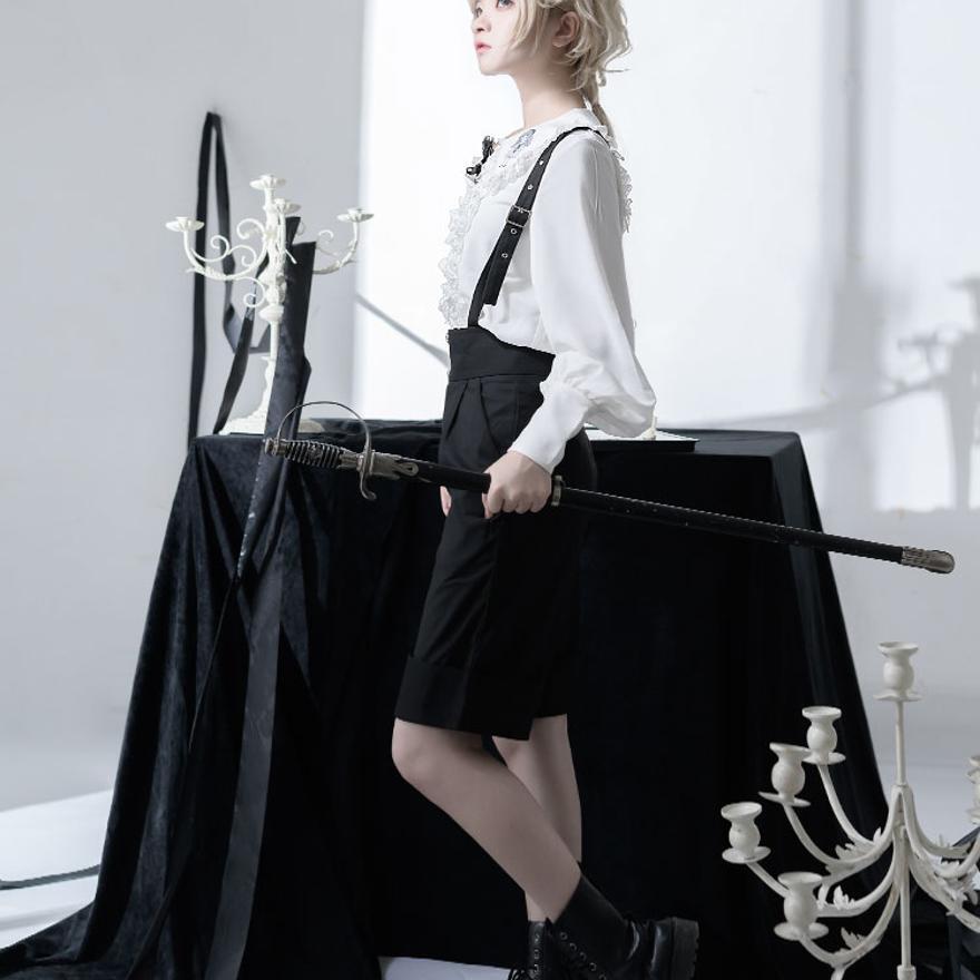 王子系 皇子系ロリィタ 少年装 CastleToo サスペンダー ハーフパンツ