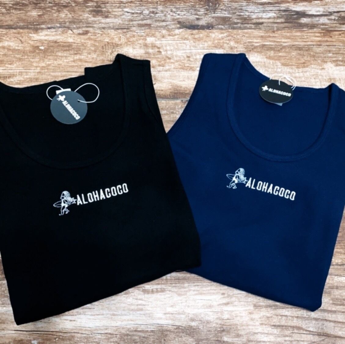 ALOHACOCO刺繍タンクトップ【UNISEX】