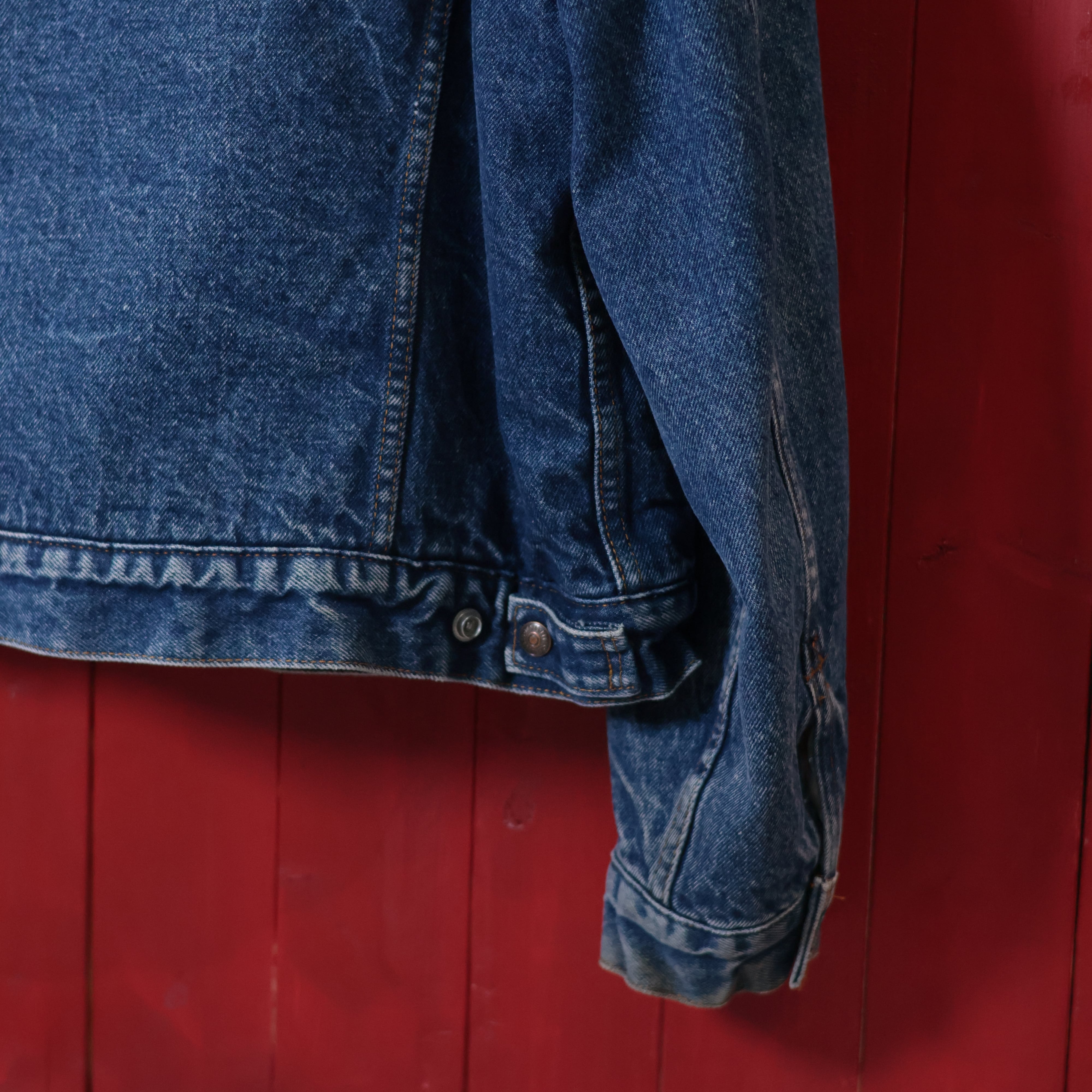 80s〜USA製 Levi's 70608 ボアデニムジャケット 濃紺 44 リーバイス