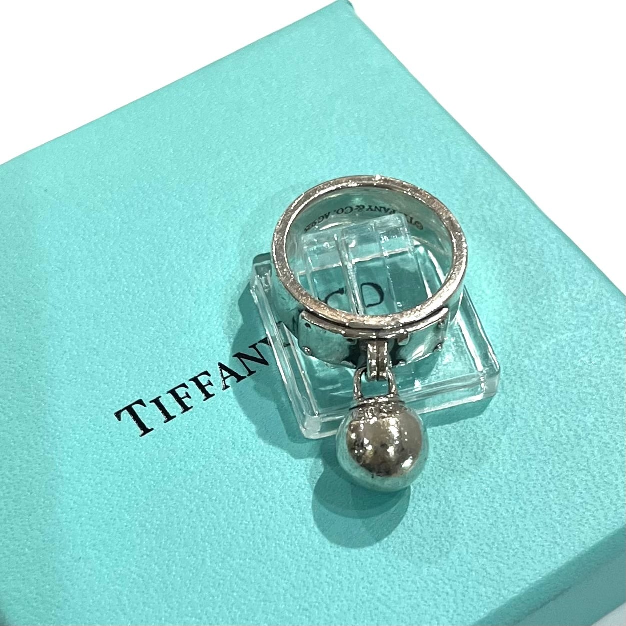 0453 【TIFFANY&CO. 】TIFFANY &CO ハードウェア ボールダングルリング