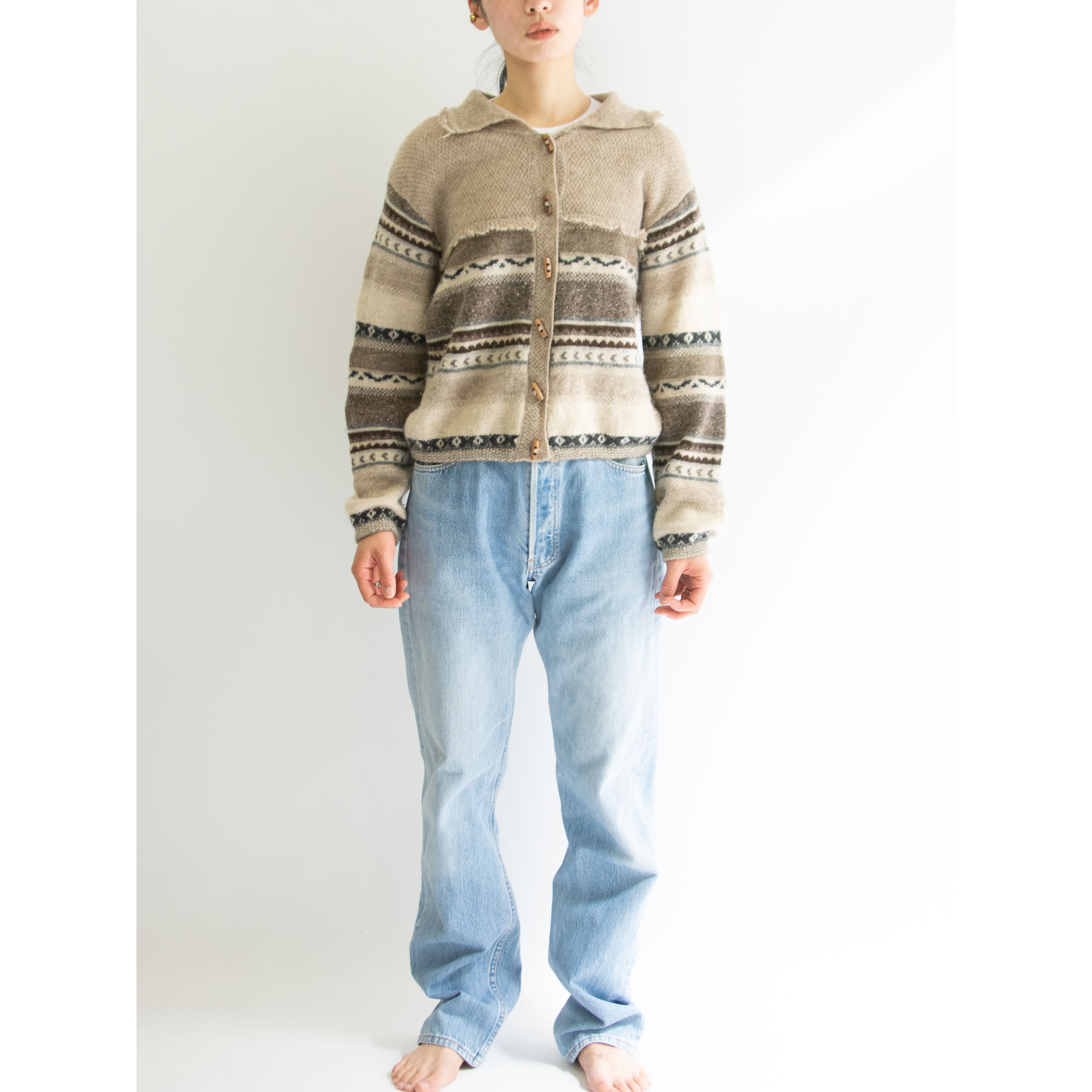 UNITED COLORS OF BENETTON】Made in Italy Wool-Nylon-Angora-Cotton