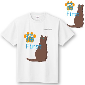 猫ファースト - 猫Tシャツ【S～3XL】