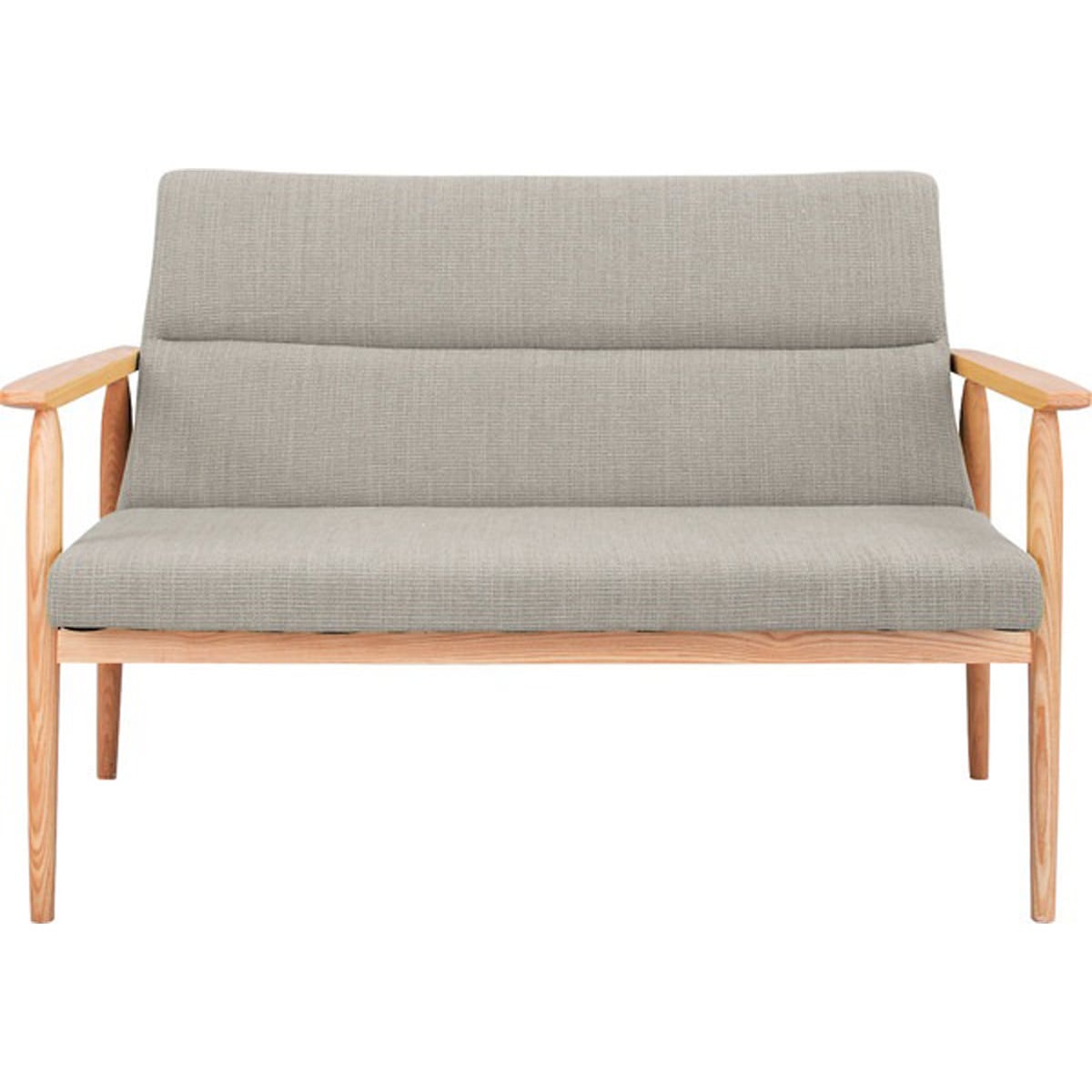 リズ ソファ 天然木 アッシュ ウレタン塗装 ポリエステル コットン