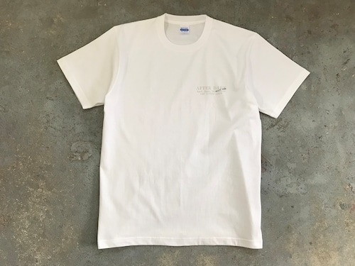 2023SS AFTER DARK "secret mode" 7.1oz USA cotton T-shirt【WHITE】