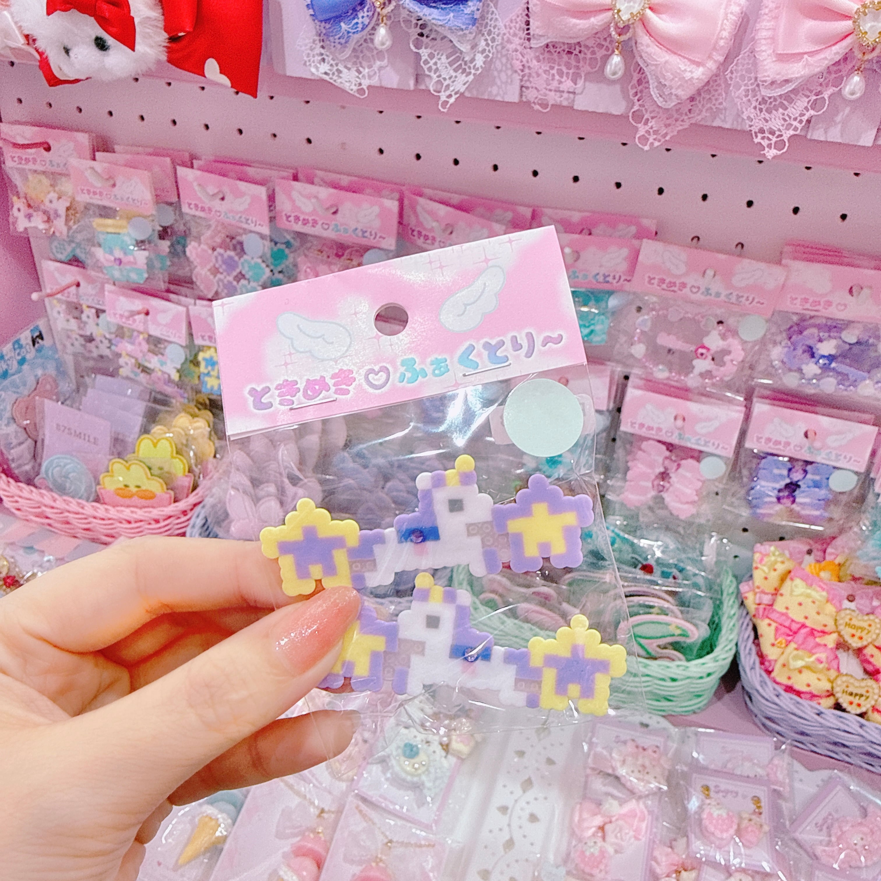 【R1】11-3スターユニコーンツインヘアクリップ