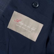 上下 シルク混 A DAY IN THE LIFE アデイインザライフ セットアップ チェック柄 スーツ 46/ネイビー メンズ UNITED ARROWS