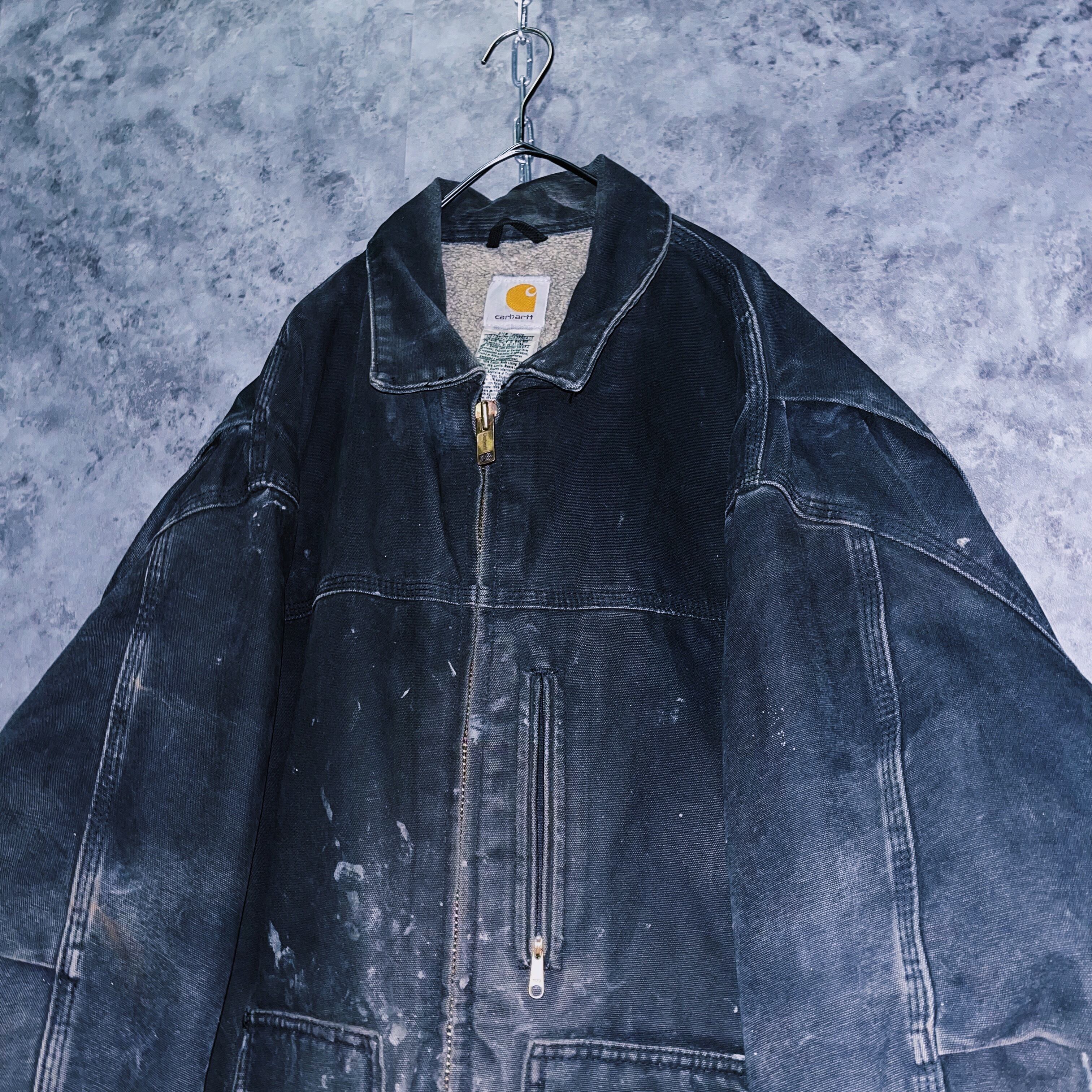 doppio】vintage “Carhartt” made in USA dirt design duck