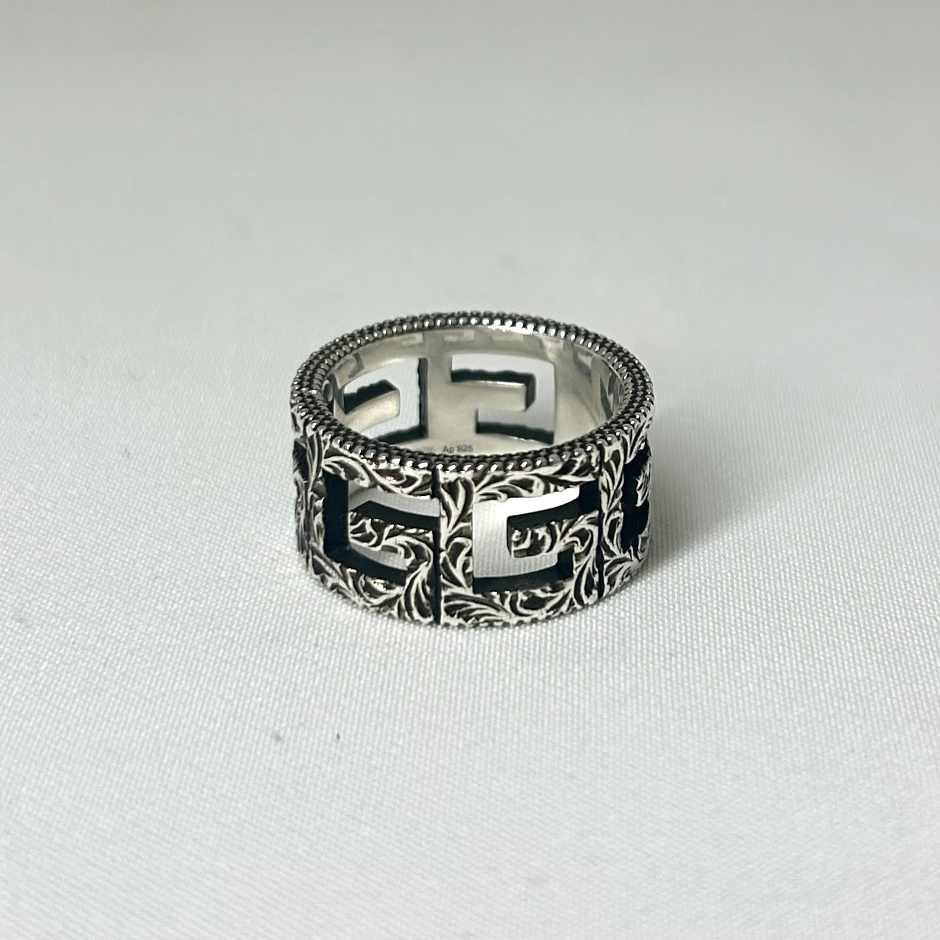 GUCCI グッチ スクエアG リング シルバー925 約17号 | 2122